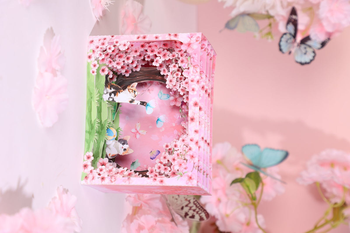 Cherry Blossom Stained Glass Window Ornament