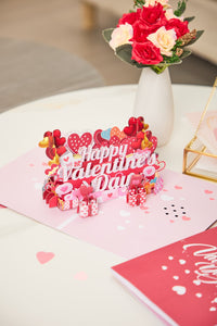 Valentine's Day Happy Music 3D Pop Up Card