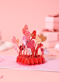 Love You More Heart-Shaped Greeting Card