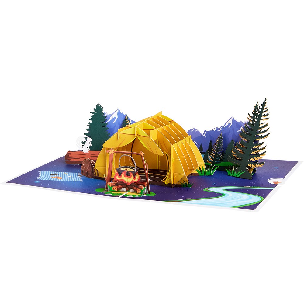 Camping 3D Pop Up Card