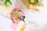 Tulip Hummingbird Greeting Card