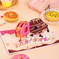 Donut Encouragement 3D Pop Up Card
