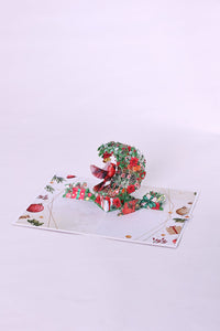 Christmas Bird Pop Up Card