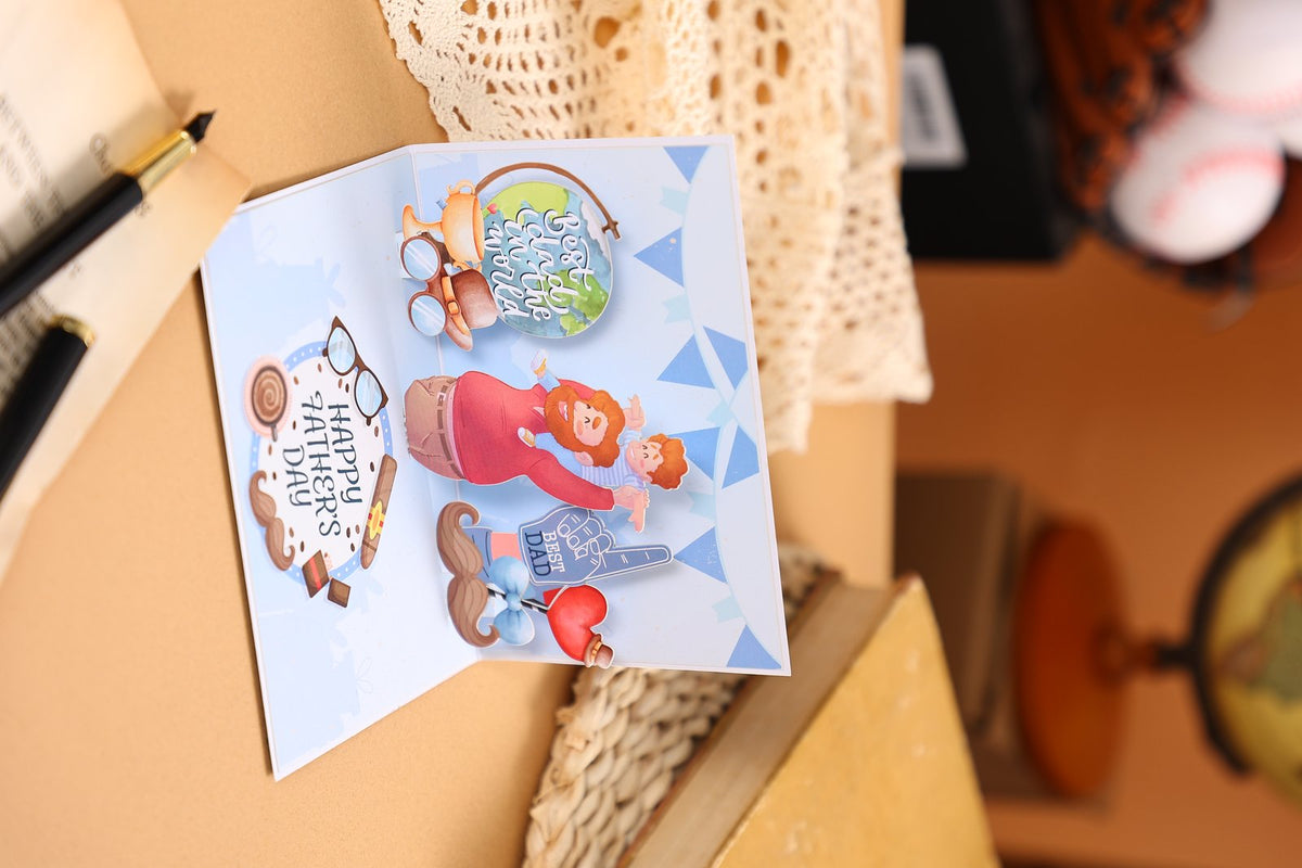 Father's Day Sports Father And Son 90° Greeting Card