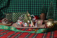 Cat Christmas Tree Fairy Lights Greeting Card