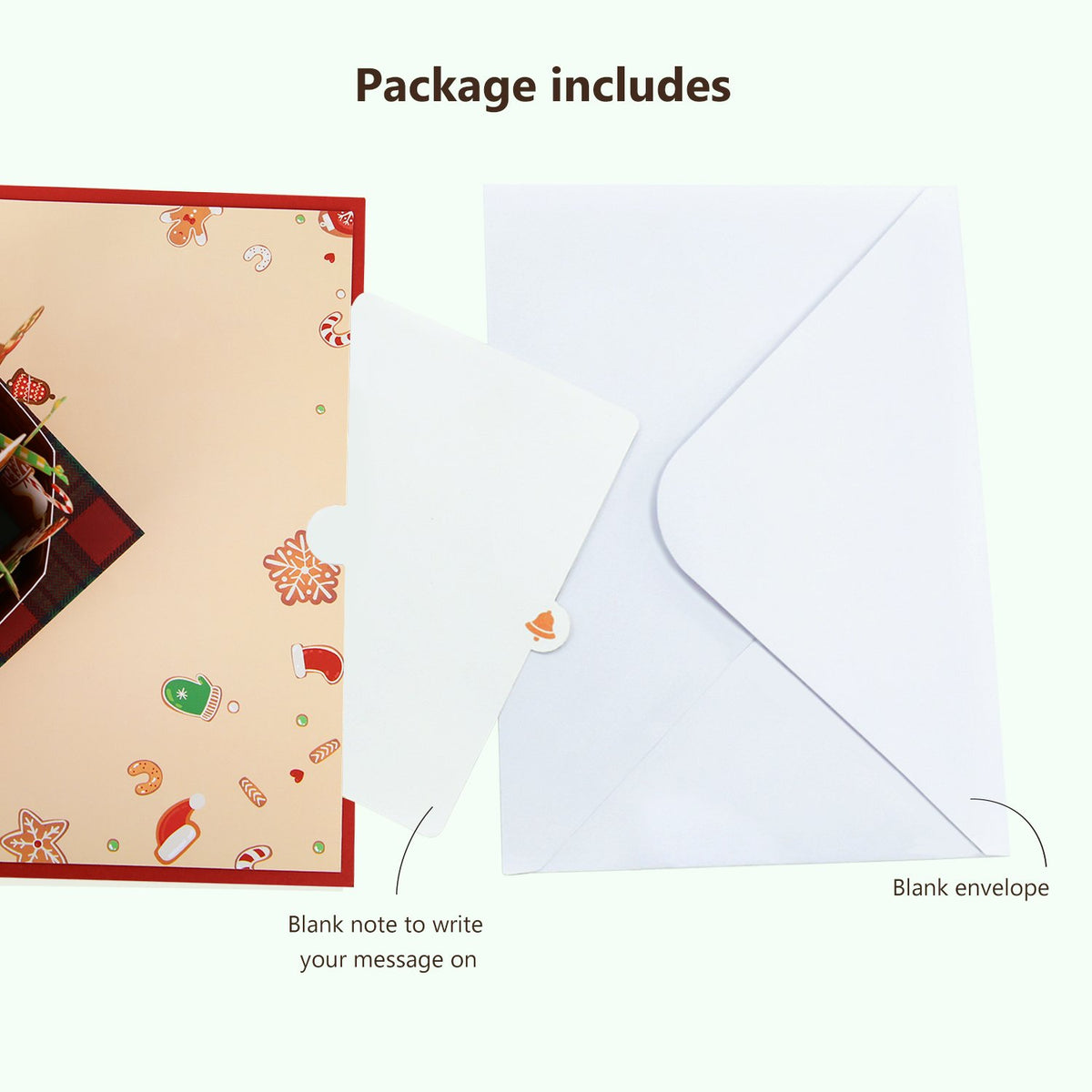 Gingerbread Man Basket 3D Pop Up Card