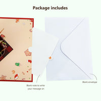 Gingerbread Man Basket 3D Pop Up Card