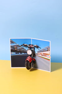 Motorcycle 3D Pop Up Card