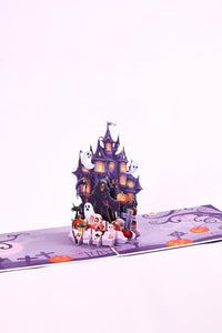 Grim Reaper Castle Greeting Card