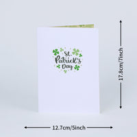 Advanced Equipment St. Patrick's Day 3D Pop-Up Card Clover Basket with Gold Coins Greeting Card
