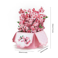 Strict Quality Cherry Blossom 3D Pop-Up Card Delicate Paper Floral 3D Flower Box
