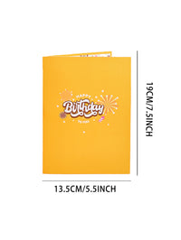Manufacture Festive Greeting Card Fireworks Birthday 3D Pop-Up Card