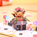 Graduation Bear 3D Pop Up Greeting Card