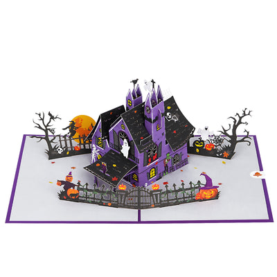 Haunted House 3D Pop Up Halloween Card