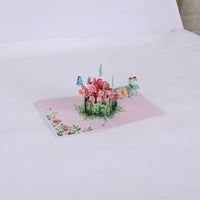 Rose Butterfly Flowering Shrubs Greeting Card