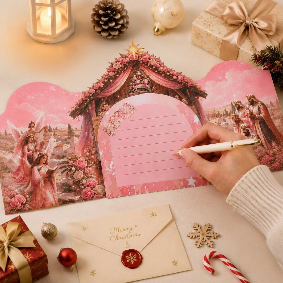 Pink Jesus Greeting Card