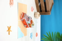 Father's Day Pickup Truck Seaside Trip Greeting Card