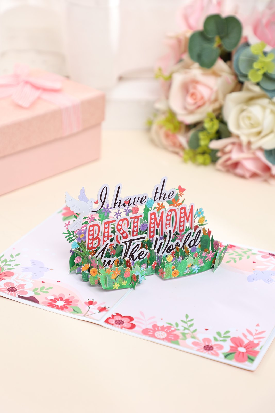 Mother's Day Letter Flower Pop Up Card