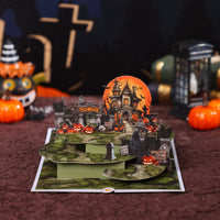 Grim Reaper Halloween Flip Pop Up Card