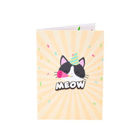 Cat Birthday Pop Up Card