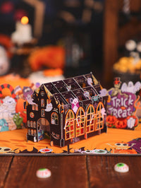 Halloween Cactus Ghost Flip Pop Up Card