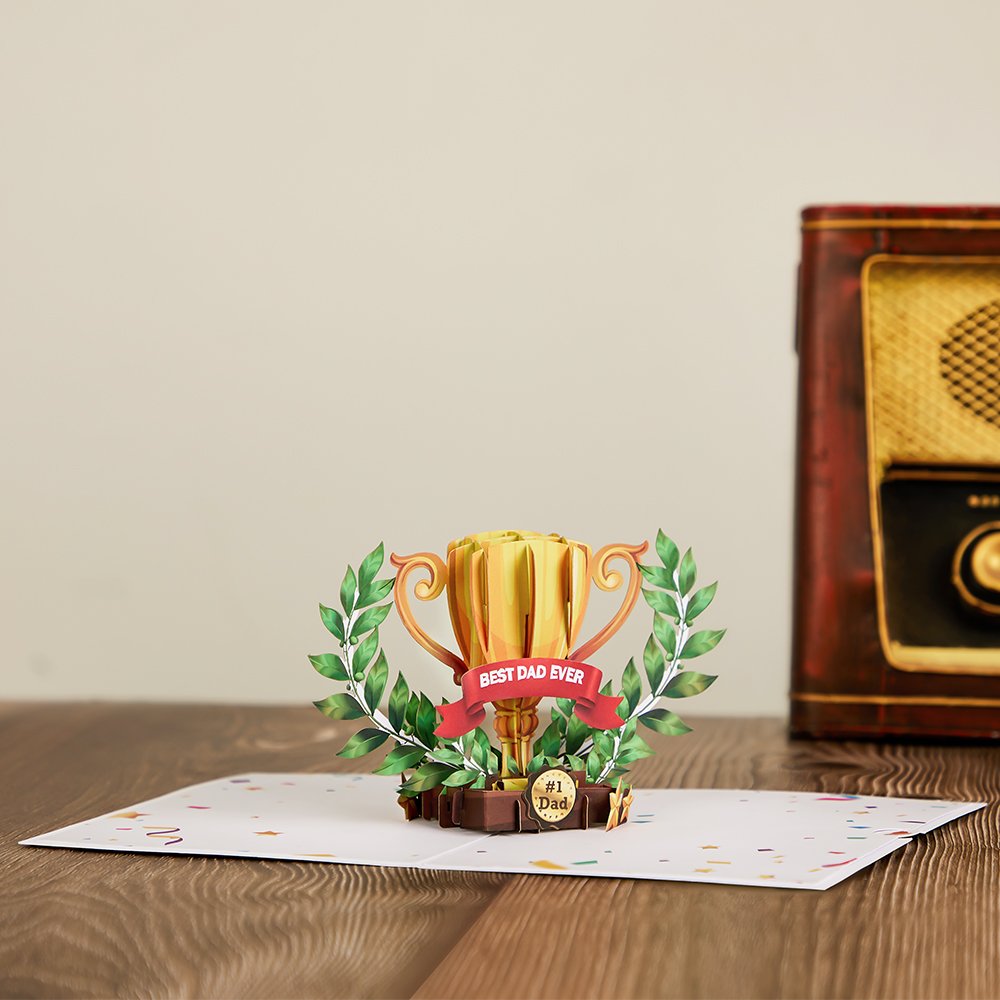 Father's Day Trophy 3D Pop Up Card