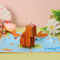 Capybara Greeting Card