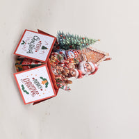 Christmas Party Flower Box Card