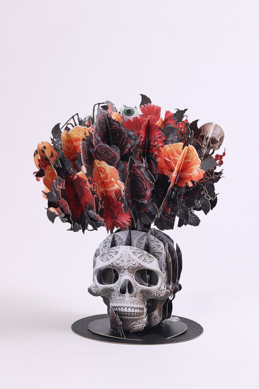 Halloween Spooky Flower Bouquet Pop Up Card