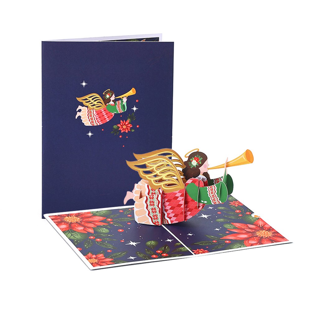 Holy Christmas Angel 3D Pop Up Card