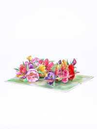 Tulip Flowering Shrubs 3D Pop Up Card