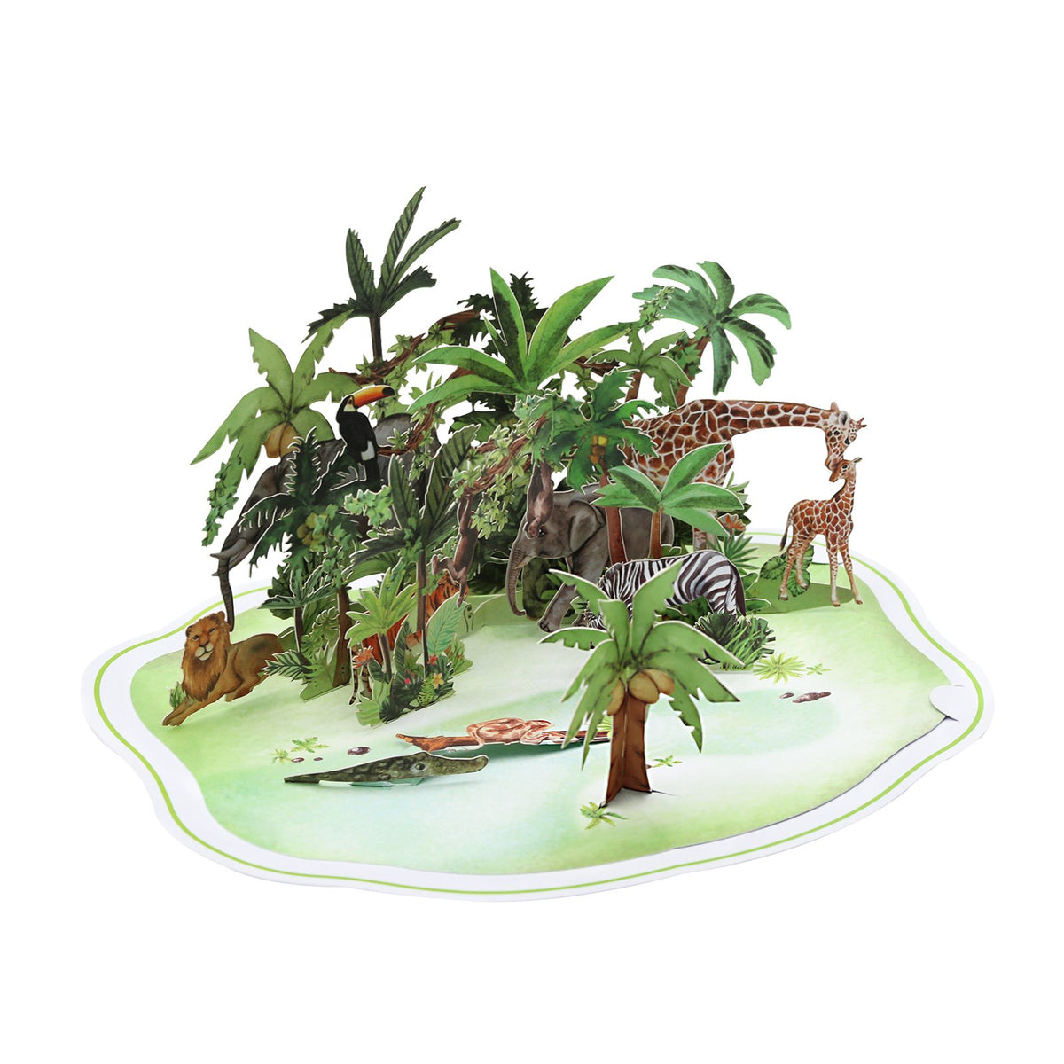Wild Animals 3D Pop Up Card
