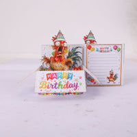 Rooster Birthday Box Card