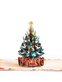 Vintage Christmas Tree Greeting Card