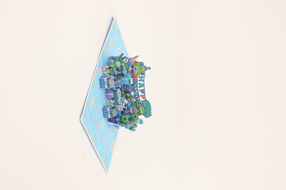 Birthday Frog 3D Pop Up Card