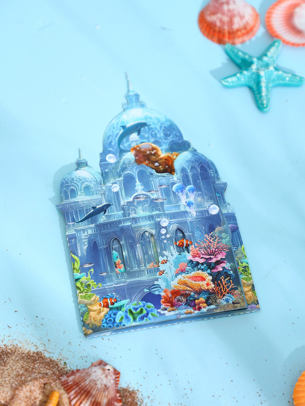 Under The Sea Palace 3D Pop Up Card