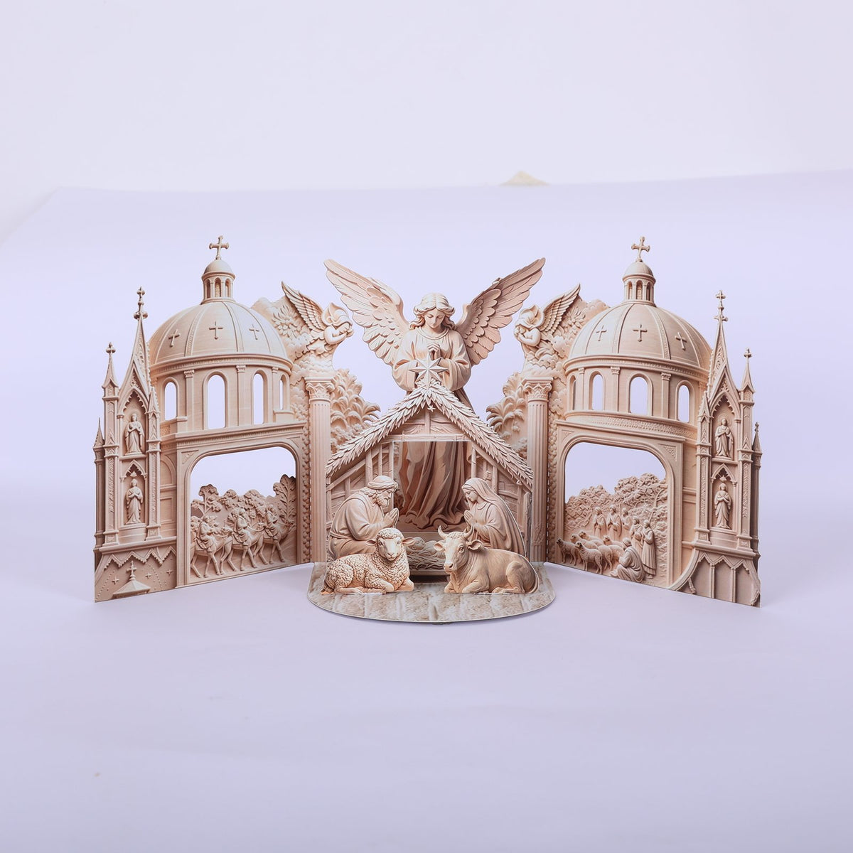 Relief Nativity Greeting Card