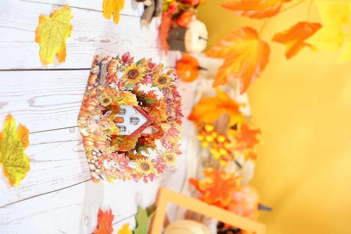 Autumn Forest Cityscape Greeting Card