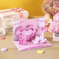 Valentine's Day Puppy 90° 3D Pop Up Card