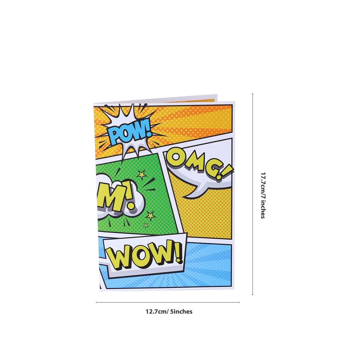 Comic Superhero City Greeting Card