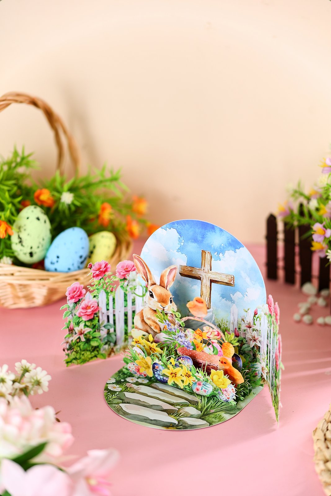 Easter Double Door Pop Up Card