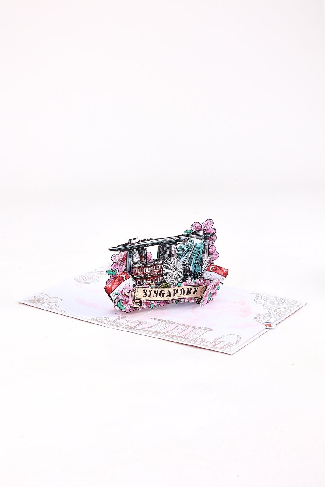 Singapore 3D Pop Up Card