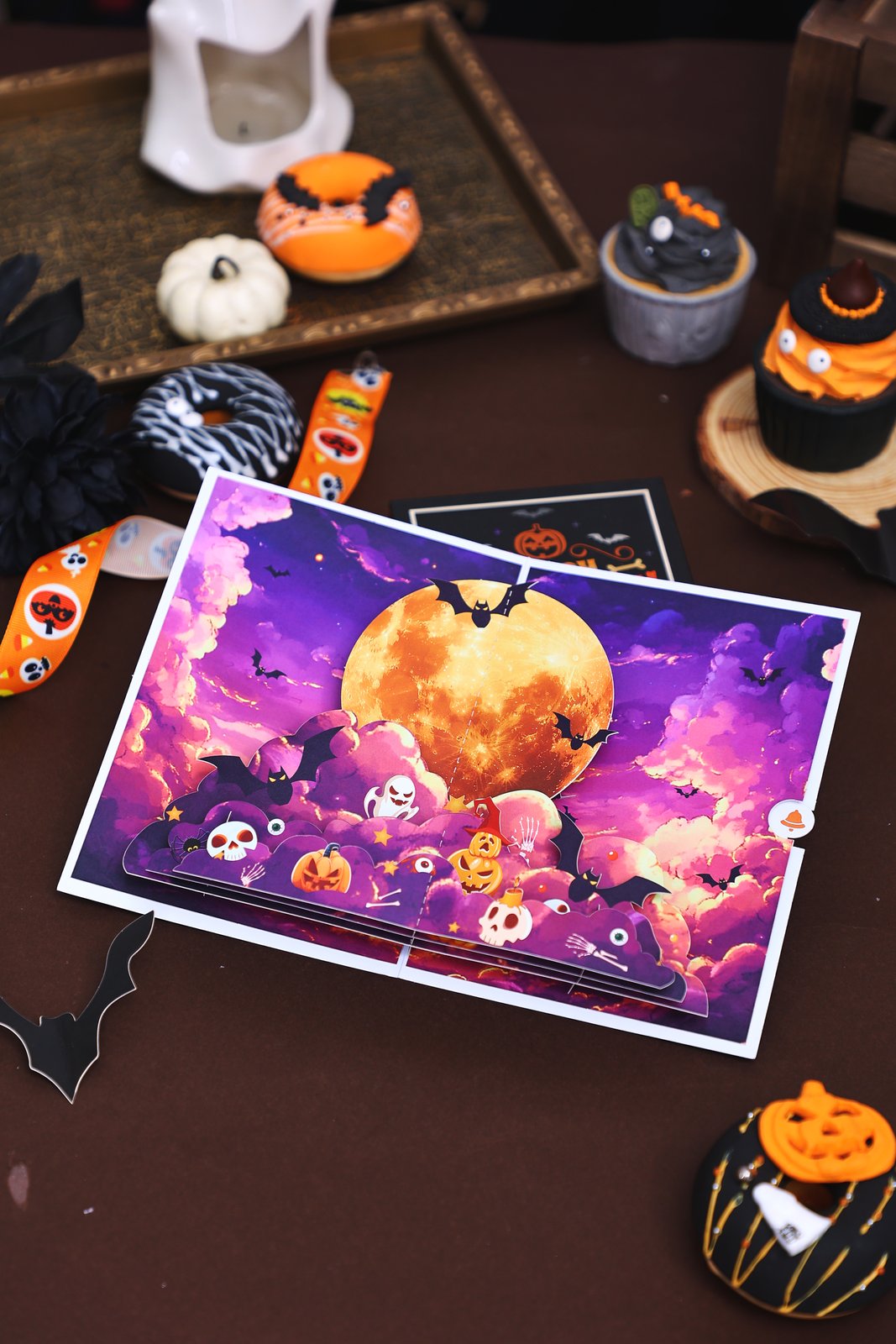 Halloween Full Moon Greeting Card