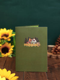 Sunflower Cottage 3D Pop Up Card