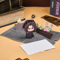 Magic Black Gold Birthday Flip Pop Up Card