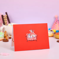 Circus Cat 3D Pop Up Card