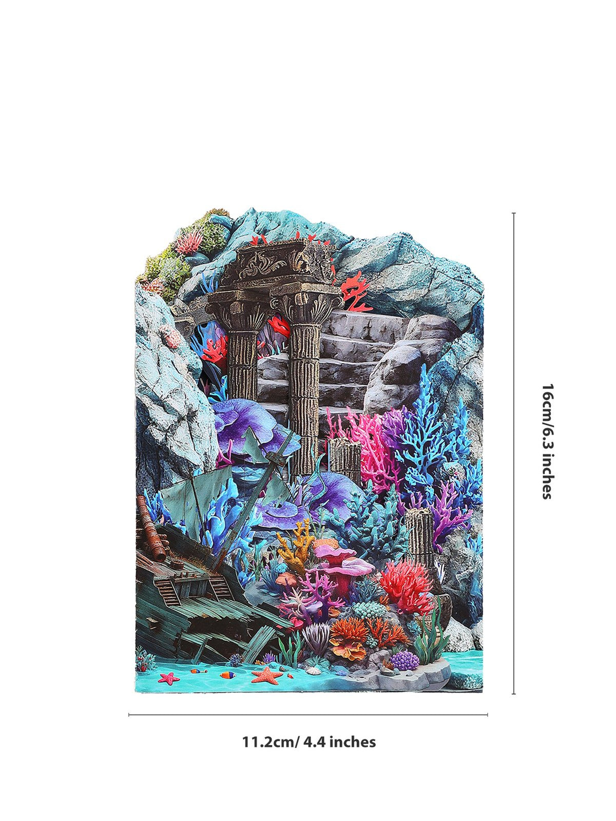 Mermaid Under The Sea World 3D Pop Up Card
