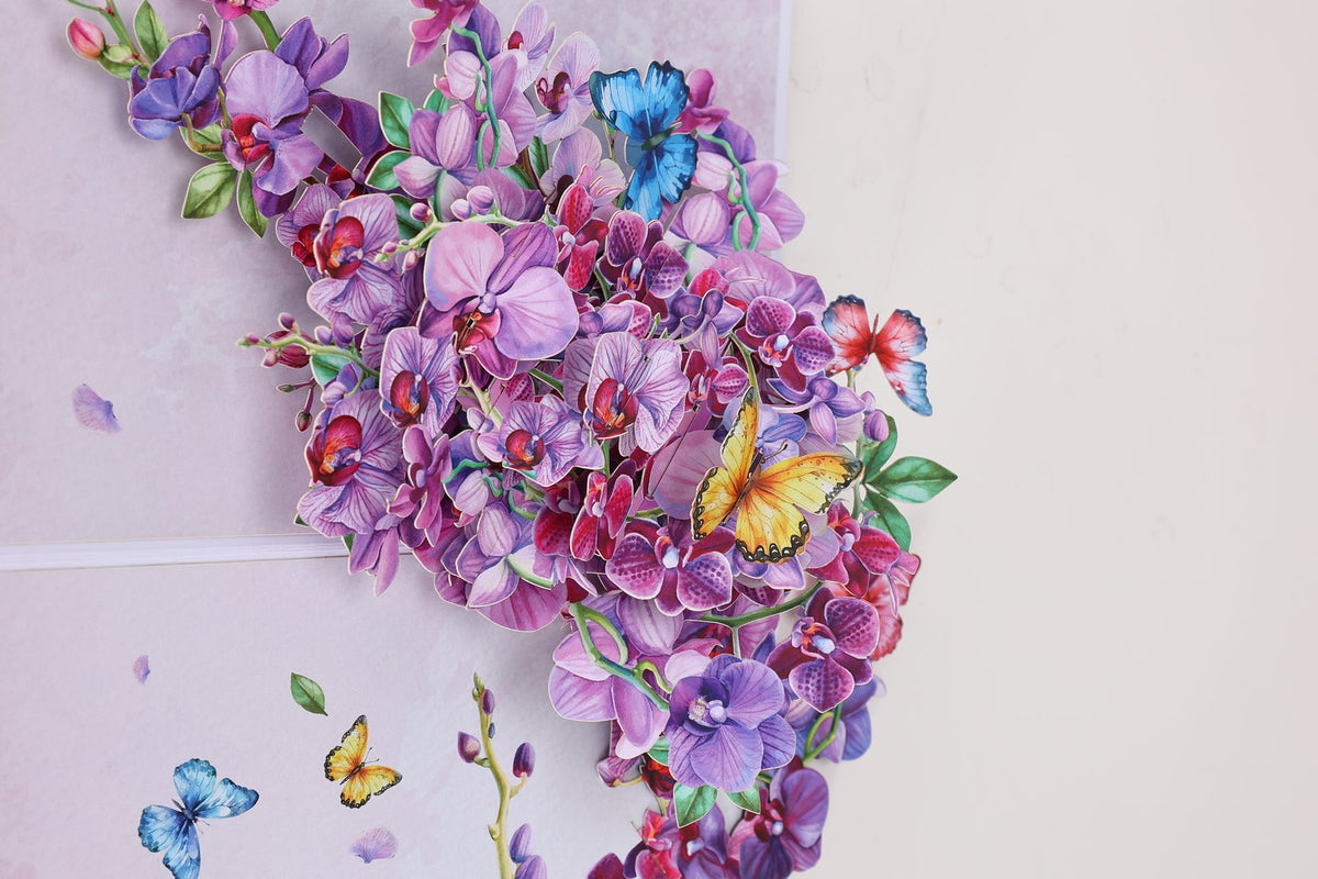 Purple Orchid Greeting Card