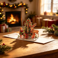 Red Christmas Tree Greeting Card