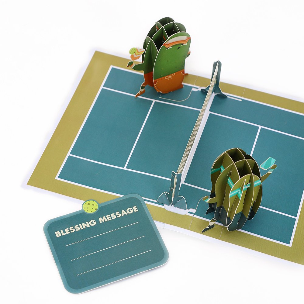 Pickleball Pickle 3D Pop Up Card
